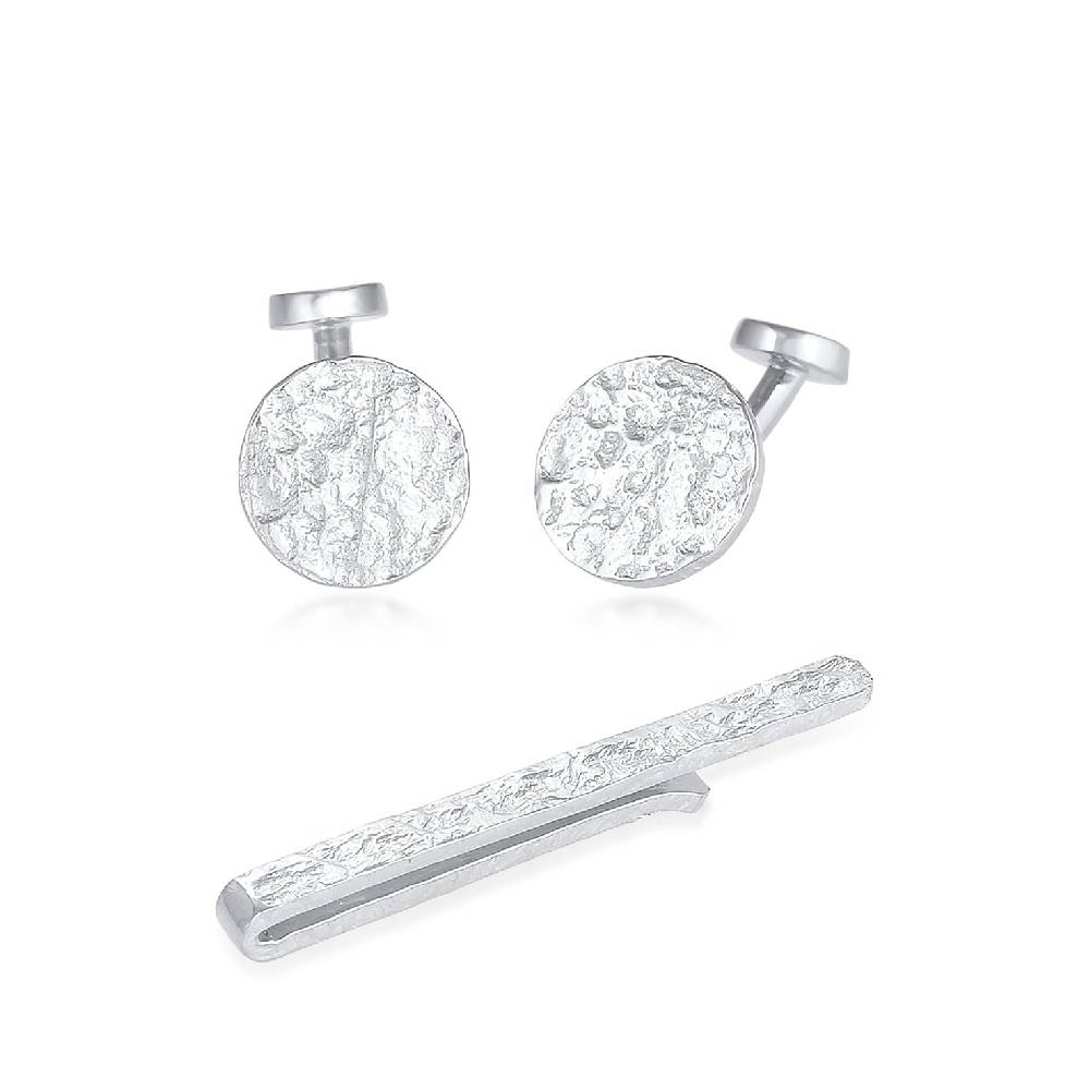 Kuzzoi Schmuckset Manschettenknöpfe Krawattennadel Organic Kauf eins, bekomm eins gratis