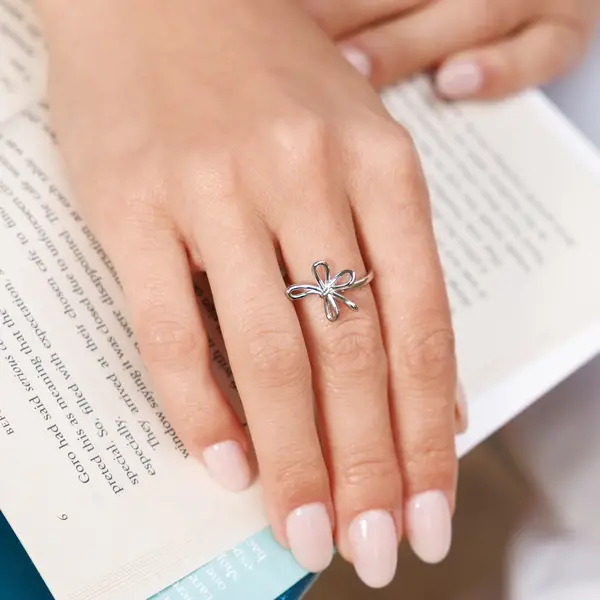 Leaf Jewelry Ring Blossom, 18 K Gelbgold vergoldet Exklusivangebot