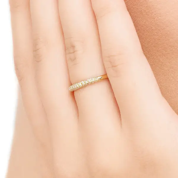 Leaf Jewelry Ring DAZZLE mit Diamanten, 14K Gelbgold Bis zu 55% Rabatt