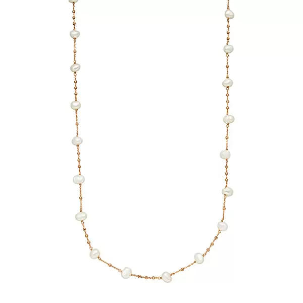 Leaf Jewelry Halskette Perle, Rosegold Bis zu 55% Rabatt