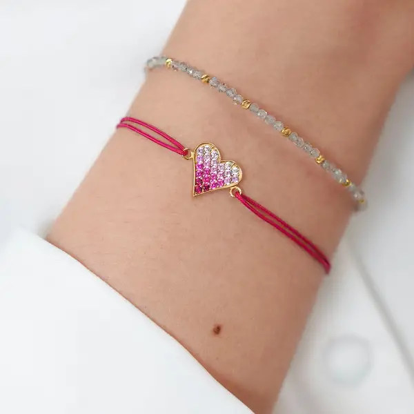 Leaf Jewelry Armkette Serenity, Grüner Achat, 18 K Gelbgold vergoldet 50% Rabatt für begrenzte Zeit