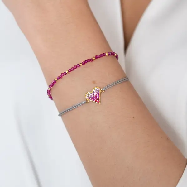 Leaf Jewelry Armkette Serenity, Grüner Achat, 18 K Gelbgold vergoldet 50% Rabatt für begrenzte Zeit