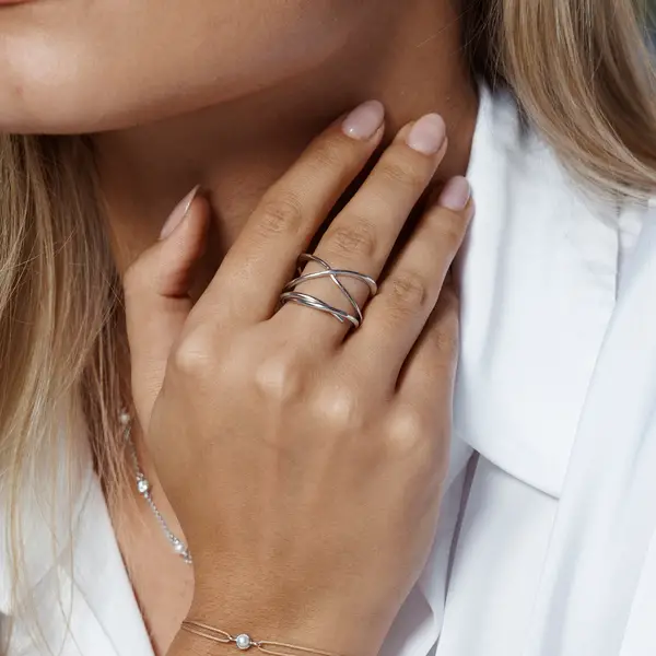 Leaf Jewelry Ring "Tupe", 925 Sterlingsilber Rabatte dieses Monats