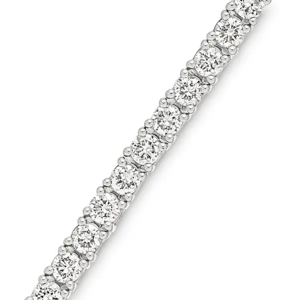 Leaf Jewelry Tennisarmband mit Diamanten, Weißgold, 3.42ct, 17.0cm Großer Ausverkauf