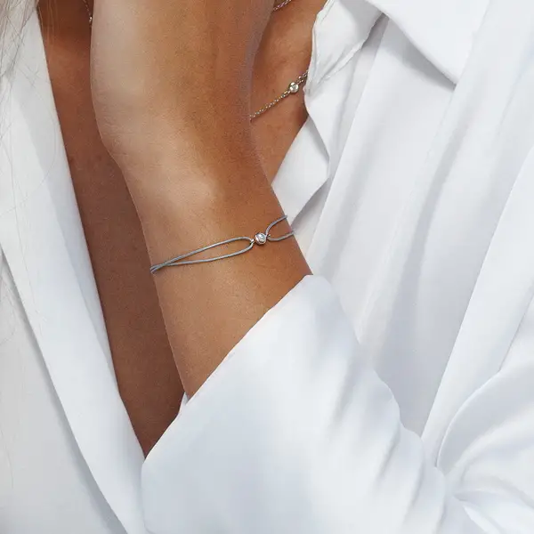 Leaf Jewelry Glücksarmband Pure mit Perle, 925 Sterlingsilber, Beige Flash Sale