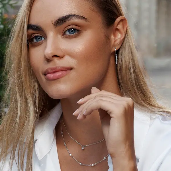 Leaf Jewelry Creole ICE CUBE, 18 K Rosegold vergoldet Vierteljährliche Förderung