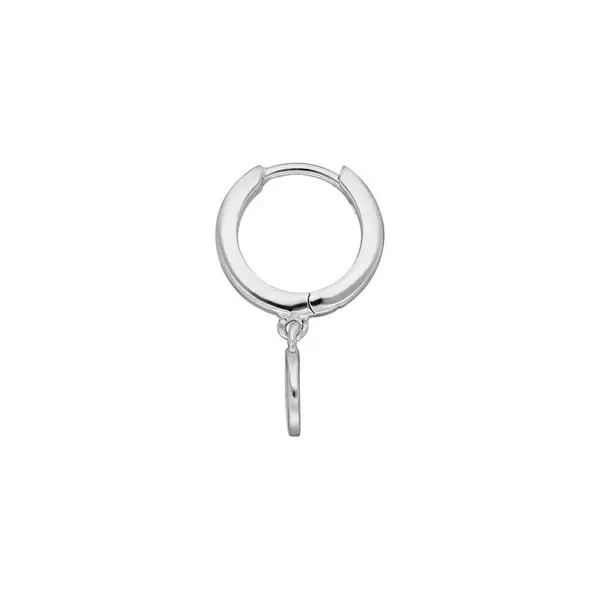 Leaf Jewelry Single Creole PLATELET, 925 Sterlingsilber Riesige Rabatte