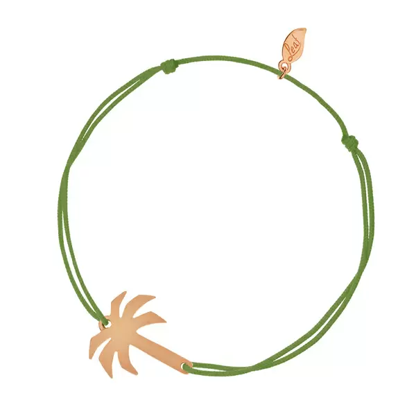 Leaf Jewelry Glücksbändchen Palme, Rosegold vergoldet Clearance-Verkauf