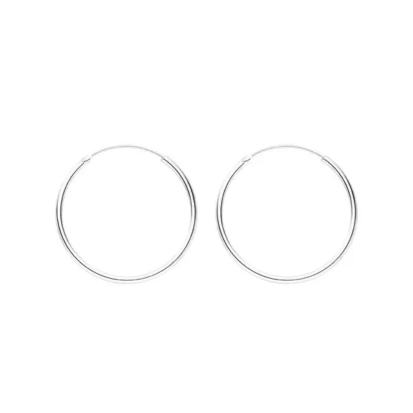 Leaf Jewelry Creole Pure, 30mm, 925 Sterlingsilber Fabrikladen