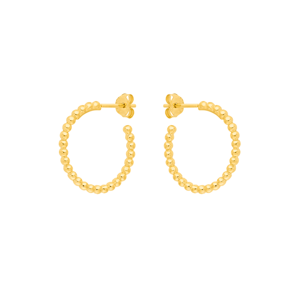 Leaf Jewelry Creole Kugelring, 20mm, 18 K Gelbgold vergoldet Angebote