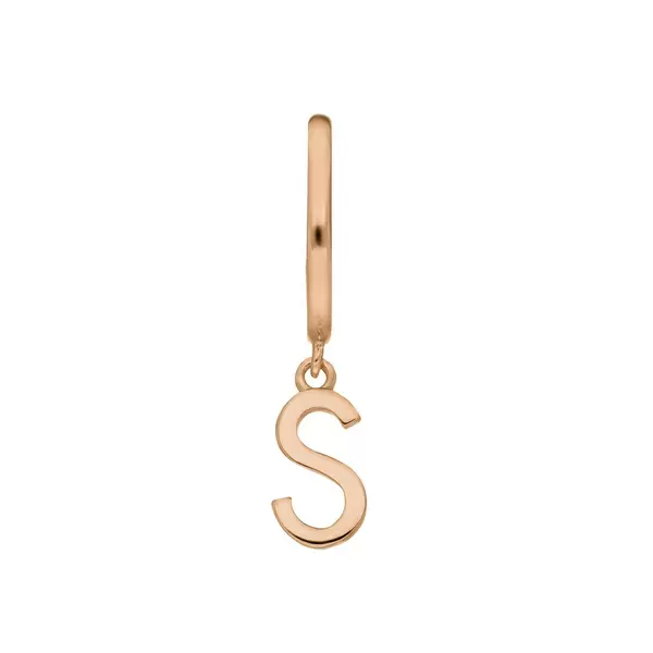 Leaf Jewelry Buchstaben Creole, 18 K Rosegold vergoldet, B Black Friday