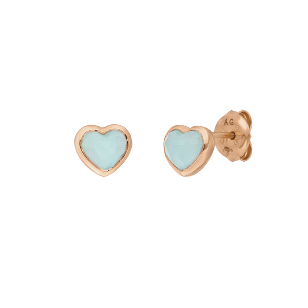 Leaf Jewelry Ohrstecker Valentine, Rosegold Saisonale Angebote