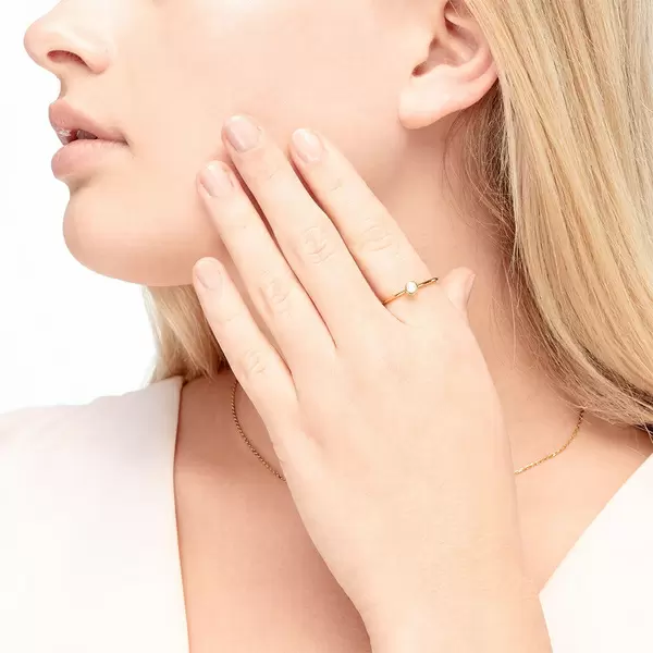 Leaf Jewelry Stacking Ring, Aqua Calzedon, 3mm, 925 Sterlingsilber Letzter Tag
