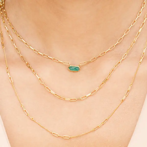Leaf Jewelry Silber Halskette, CUBE, Grüner Achat, Rosegold Bis zu 65% Rabatt