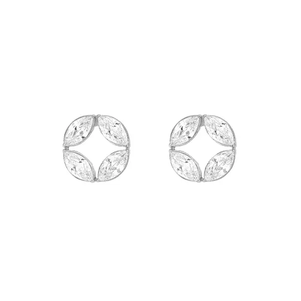 Leaf Jewelry Ohrstecker Zirkonia Flower, 925 Sterlingsilber Bis zu 55% Rabatt