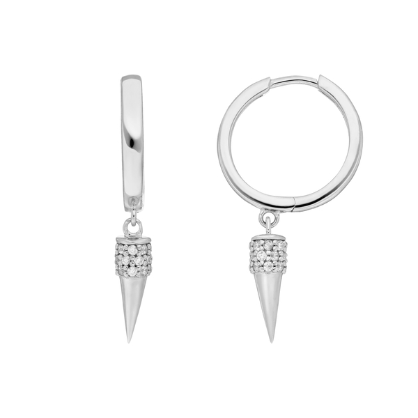 Leaf Jewelry Creole Single Stud, 925 Sterlingsilber Riesige Rabatte