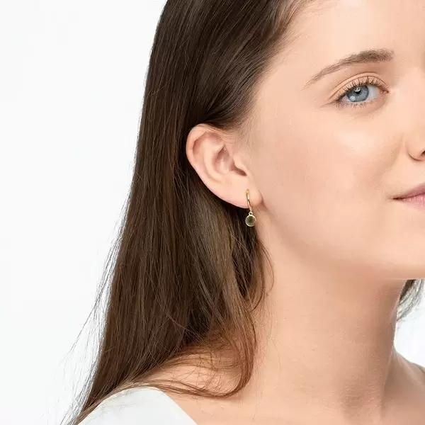 Leaf Jewelry Single Creole PLATELET, 18 K Gelbgold vergoldet Rabatt