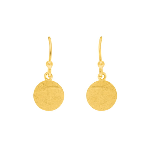Leaf Jewelry Ohrhänger Plättchen klein, 18 K Gelbgold vergoldet Flash Sale