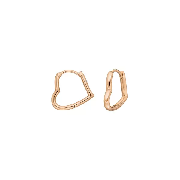 Leaf Jewelry Creole TINY HEART, 18 K Rosegold vergoldet Osterangebot