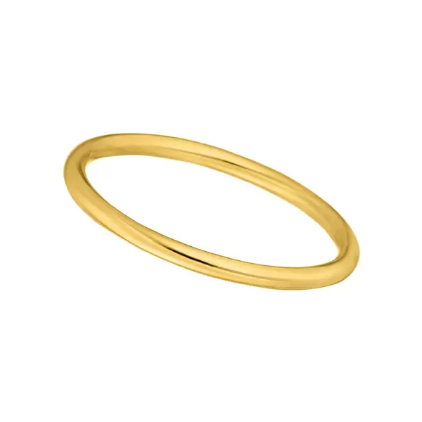 Leaf Jewelry Stacking Ring Basic, 18 K Gelbgold vergoldet, Größe 50 Jubiläumsangebot