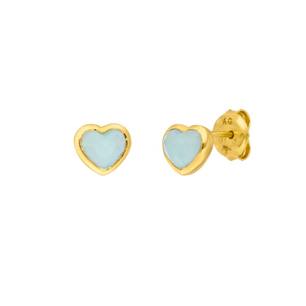 Leaf Jewelry Ohrstecker Valentine, Gelbgold Tiefpreis