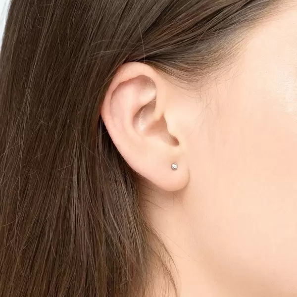 Leaf Jewelry Ohrstecker MINI Pure 18 K Gelbgold vergoldet, 925 Sterlingsilber Bis zu 60% Rabatt