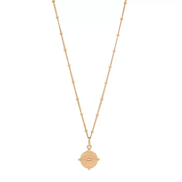 Leaf Jewelry Halskette Evil Eye, 45cm, 18 K Rosegold vergoldet Bis zu 55% Rabatt