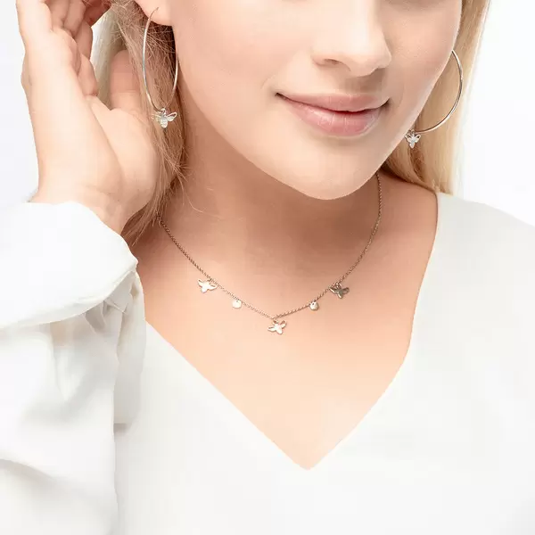 Leaf Jewelry Creole Bee Happy, 18 K Rosegold vergoldet Riesige Rabatte