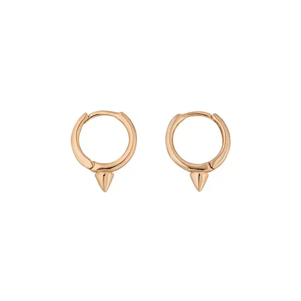 Leaf Jewelry Mini Creole Stud, 8mm, 18 K Rosegold vergoldet Begrenzt auf 3 Tage