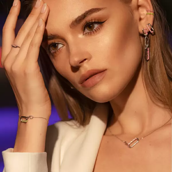 Leaf Jewelry Silber Earcuff, Neon Twist zollfrei