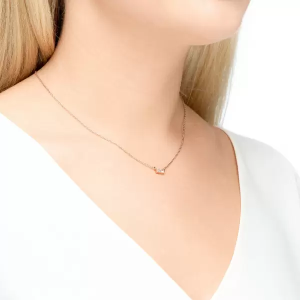 Leaf Jewelry Halskette SPARKLE, 18 K Rosegold vergoldet 50% Rabatt für begrenzte Zeit