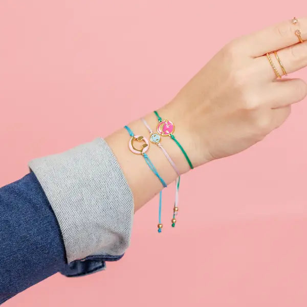 Leaf Jewelry Glücksarmband "LOL" EMOJI, 18 K Gelbgold vergoldet Online