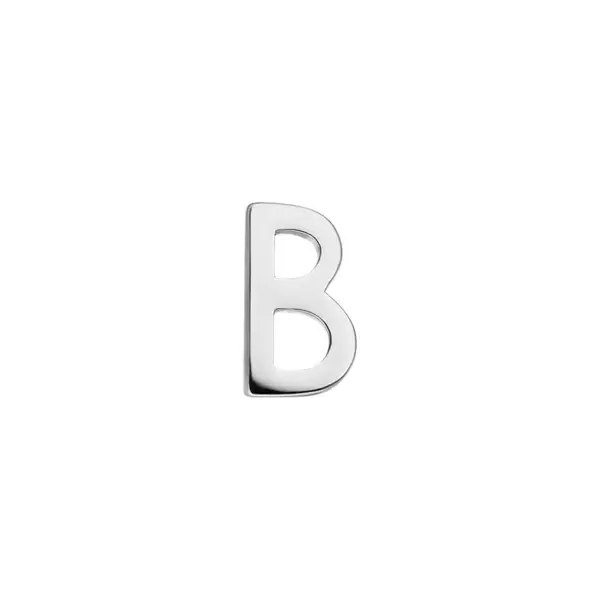Leaf Jewelry Buchstabenstecker, 925 Sterlingsilber, 1 Stück, B Sonderangebot