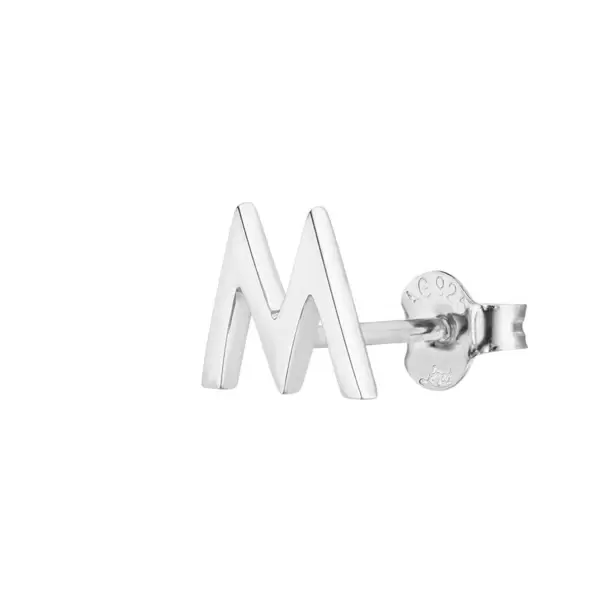 Leaf Jewelry Buchstabenstecker, 925 Sterlingsilber, 1 Stück, B Sonderangebot