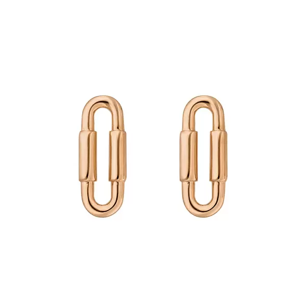Leaf Jewelry Silber Ohrstecker, Rosegold, Karabiner Versandkostenfrei