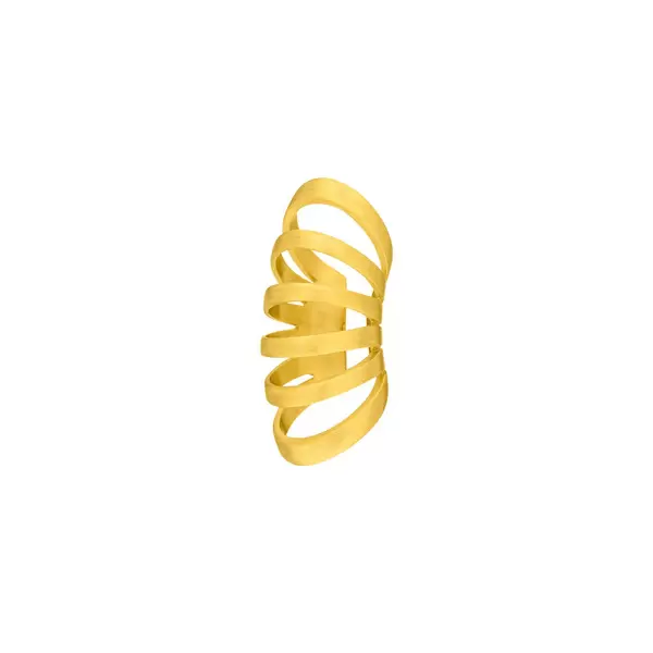 Leaf Jewelry Earcuff Rock, 18 K Gelbgold vergoldet Lagerräumung