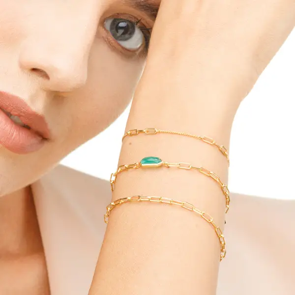 Leaf Jewelry Silber Armkette, CUBE II Tiefpreis