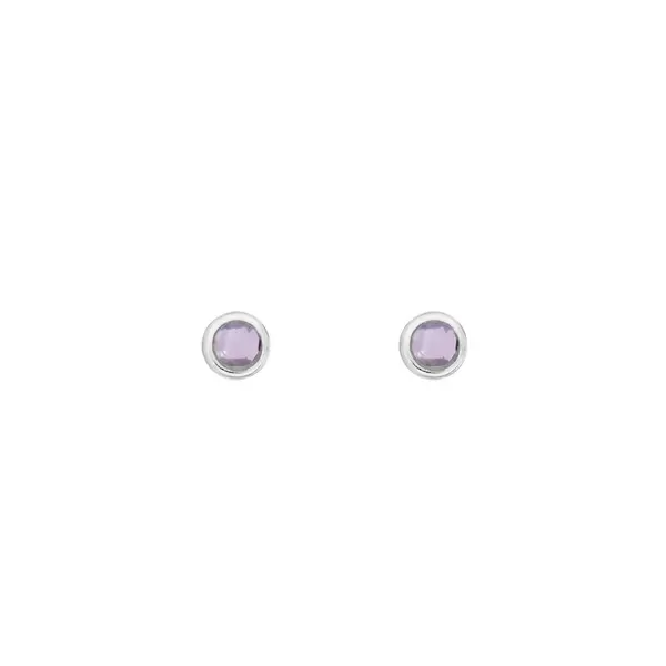 Leaf Jewelry Ohrstecker Pure Amethyst, 3mm, 925 Sterlingsilber Begrenzte Freigabe