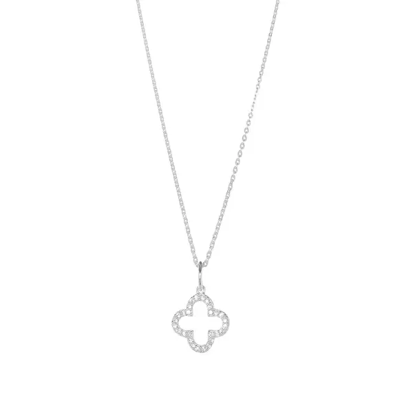 Leaf Jewelry Halskette Kleeblatt, Silber Letzte 2 Tage