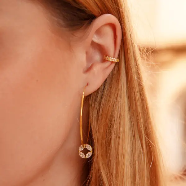 Leaf Jewelry Silber Earcuff, Zirkonia Letzter Tag