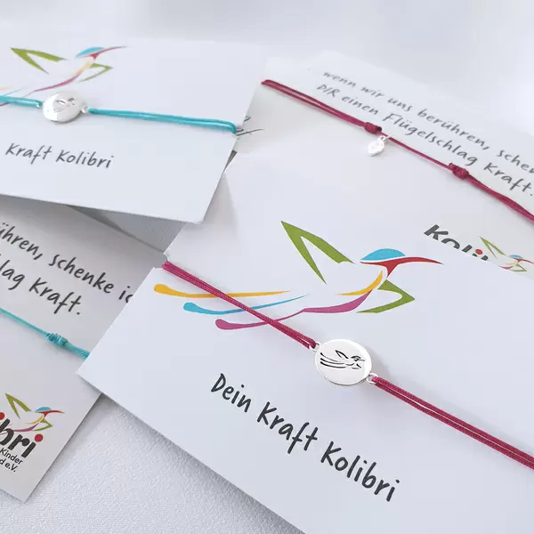 Leaf Jewelry Charity Armband KOLIBRI, Fuchsia zollfrei
