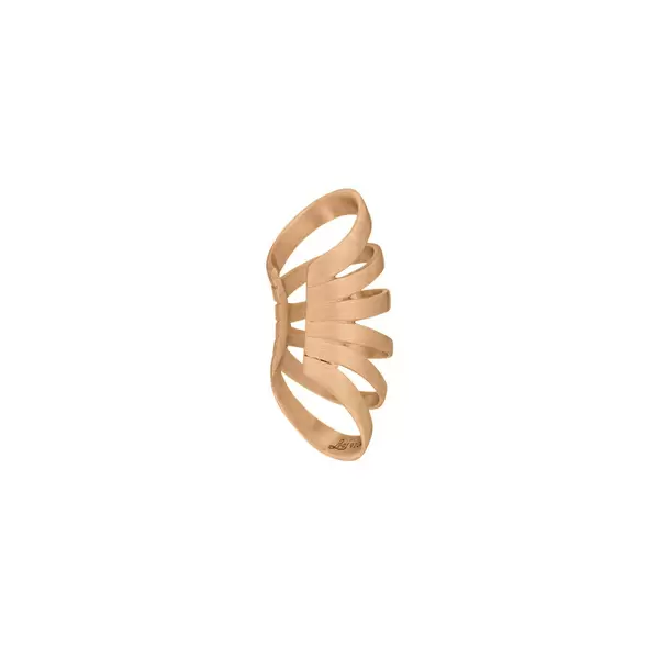 Leaf Jewelry Earcuff Rock, 18 K Rosegold vergoldet Günstiger Verkauf