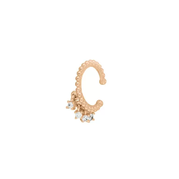 Leaf Jewelry Earcuff Fancy, 18 K Rosegold vergoldet Online Shopping