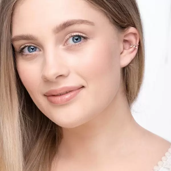 Leaf Jewelry Earcuff Fancy, 18 K Rosegold vergoldet Online Shopping