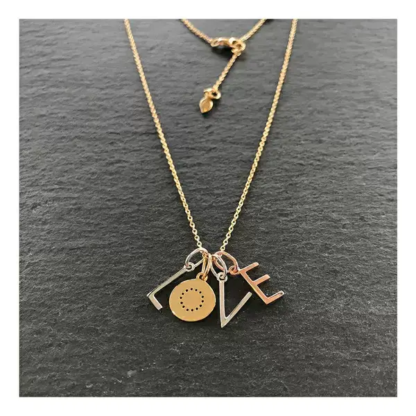 Leaf Jewelry Buchstaben Halskette-A Osterangebot