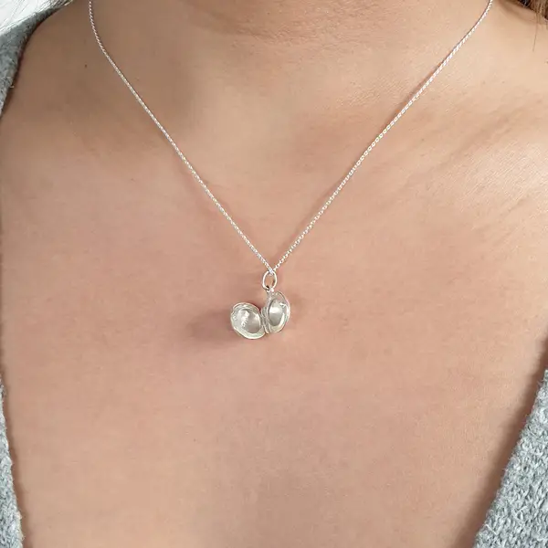 Leaf Jewelry Silber Medaillon Halskette Bestseller