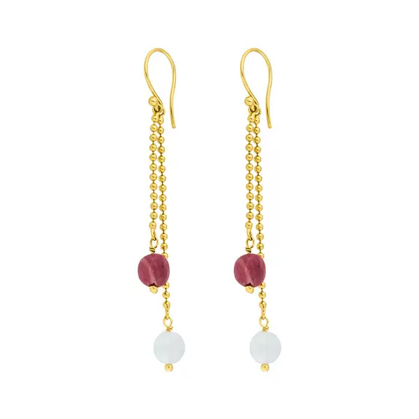 Leaf Jewelry Ohrhänger Gorgeous Gems, 18 K Gelbgold vergoldet JETZT KAUFEN