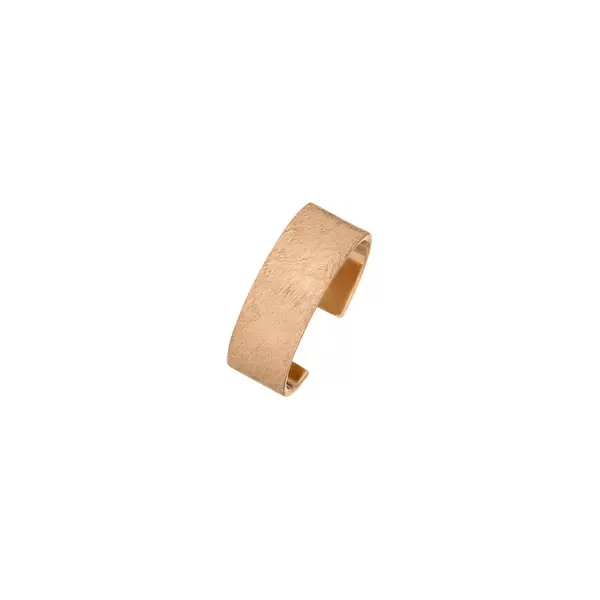 Leaf Jewelry Earcuff Matt, 4mm, 18 K Rosegold vergoldet Neueste Stile