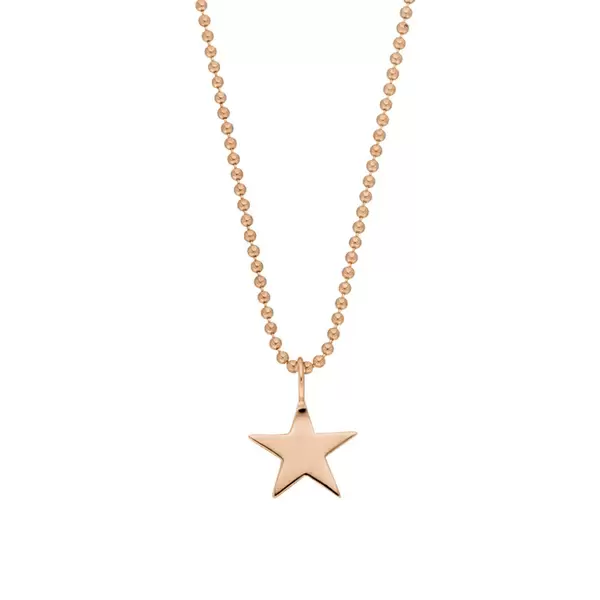 Leaf Jewelry Halskette STAR, 14 K Rosegold Black Friday Preise