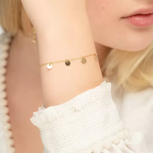 Leaf Jewelry Armkette Platelet, 14 K Gelbgold Im Verkauf